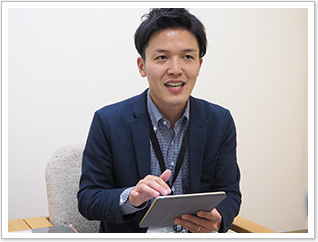 MetaMoJi ClassRoomの活用を広げたいという古田結真教諭。