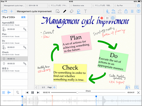 特長 機能 あらゆるタブレット端末で使える手書きノートアプリ Metamoji Note