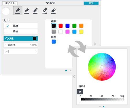 文字や図を書く Metamoji Share For Business マニュアル Windows版