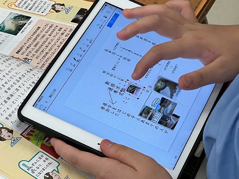 児童も教諭もスキルアップしながら、全学年・あらゆる教科で活用している。