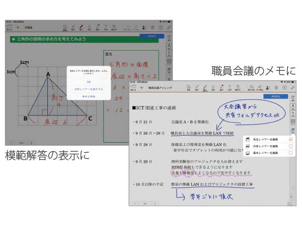 職員会議で自分だけのメモ