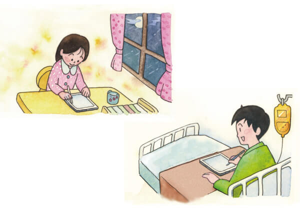 家庭学習や長期欠席者の学習で