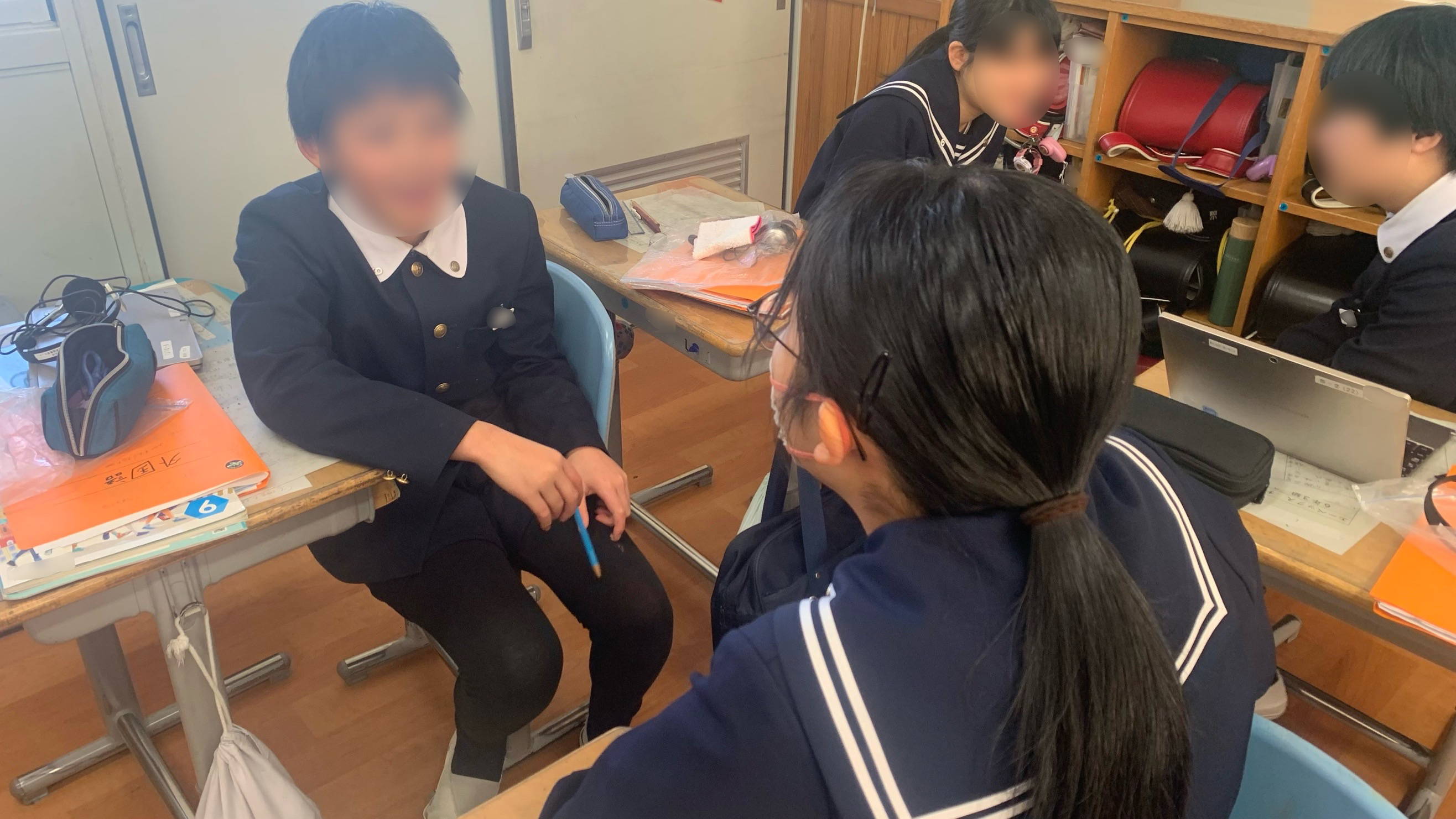 思い出を発表し、動画を撮影する。
