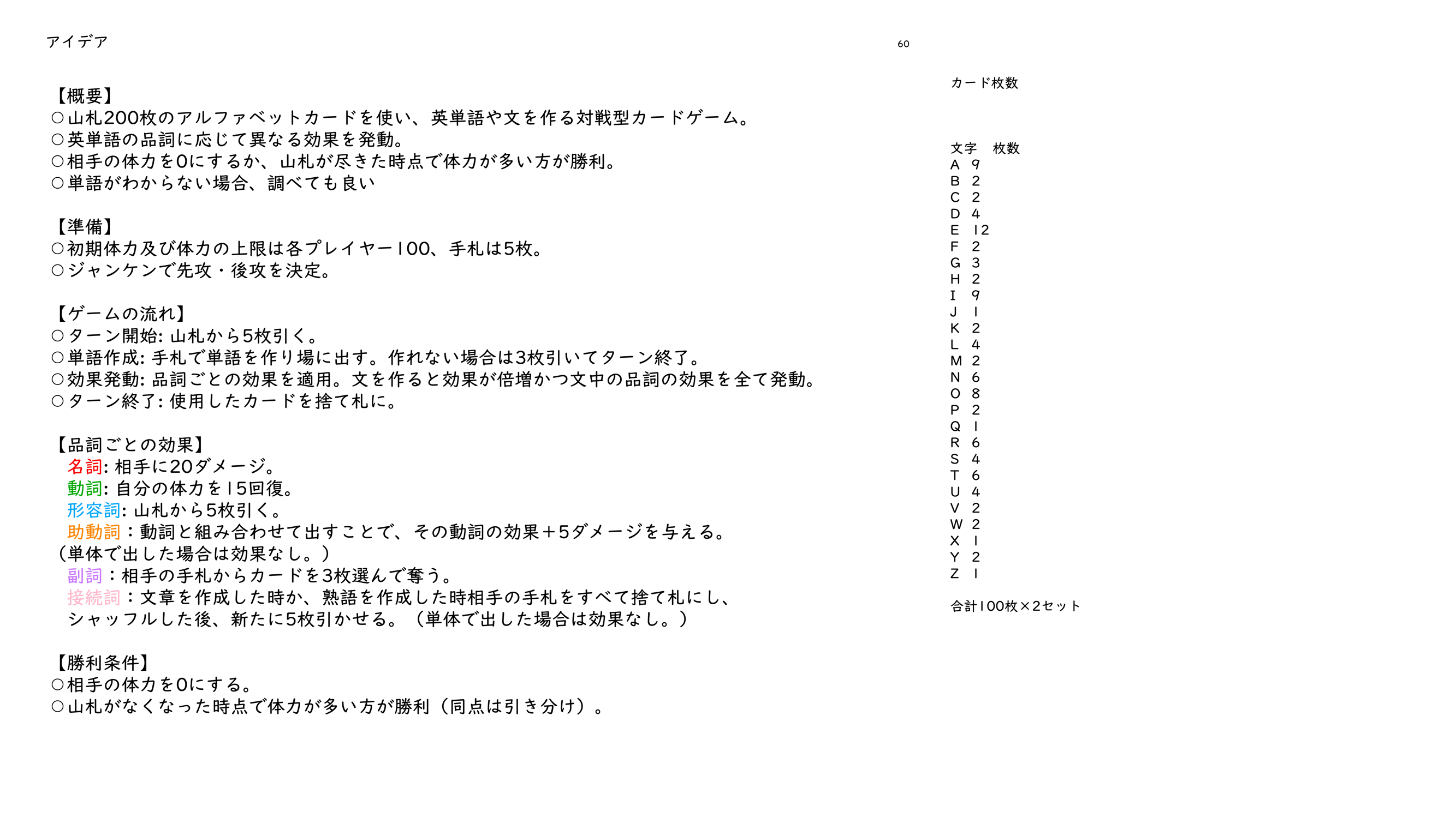 アイデア出し