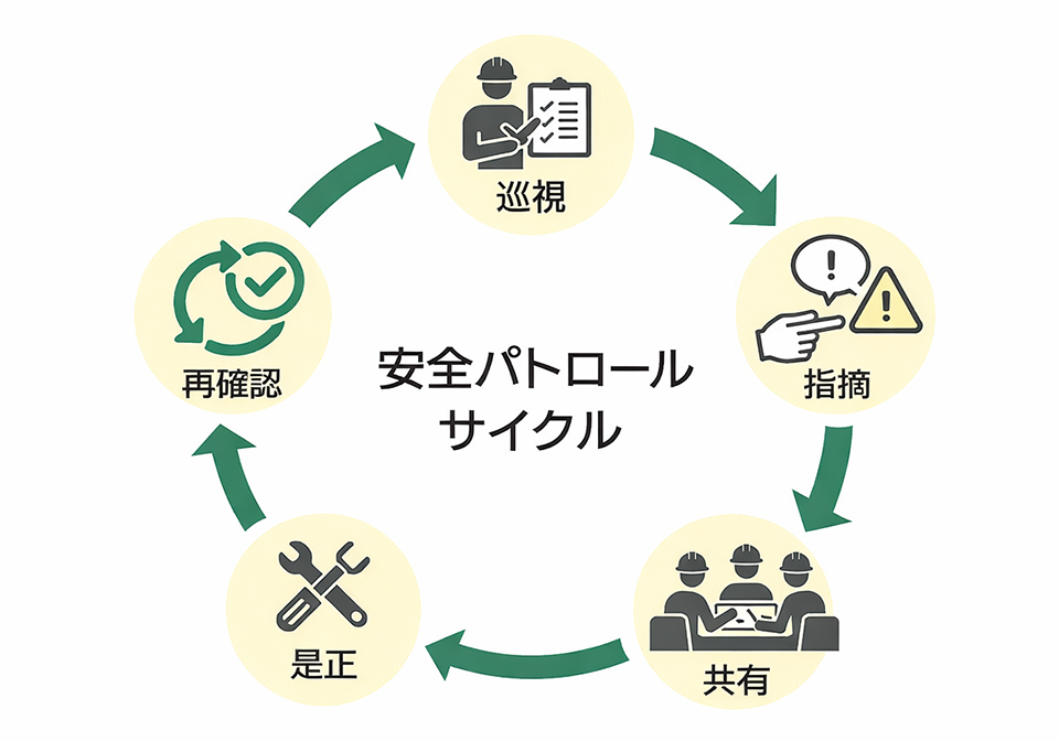 安全パトロールサイクル図