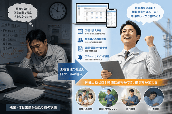 工程管理の見直しITツールの導入