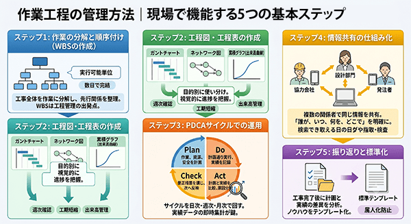 現場で機能する5つの基本ステップ