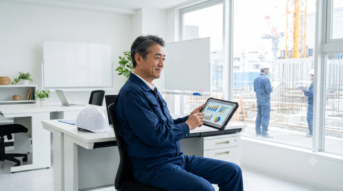 一元管理を現場に定着させる進め方と、効果のイメージ