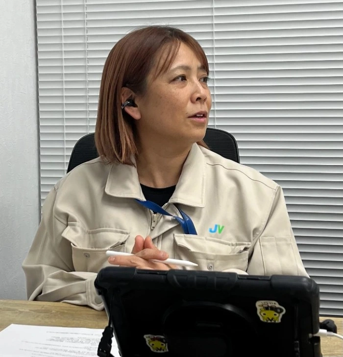 天神プロジェクトⅡ作業所　品質担当　主藤由美氏