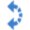 15度回転矢印