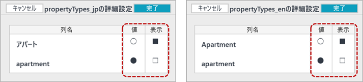 図3-9-1 リスト詳細設定