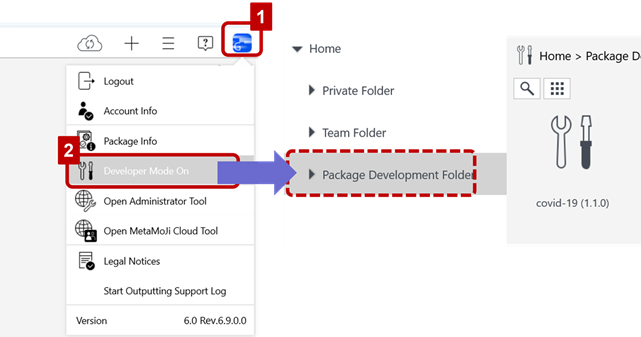 Figure 2-3 Configuration of Developer Features